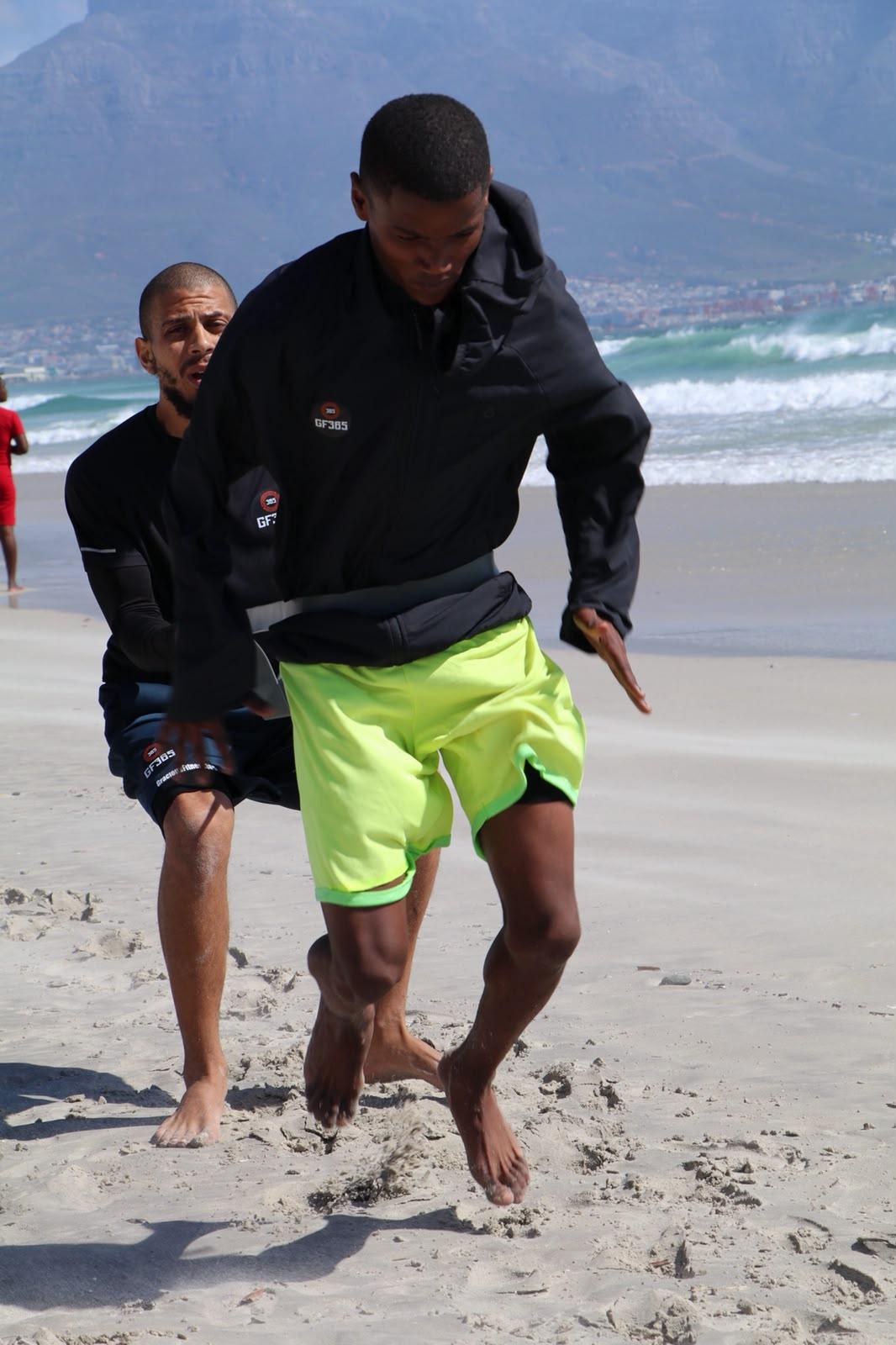 Sprint mechanics with the coach close behind